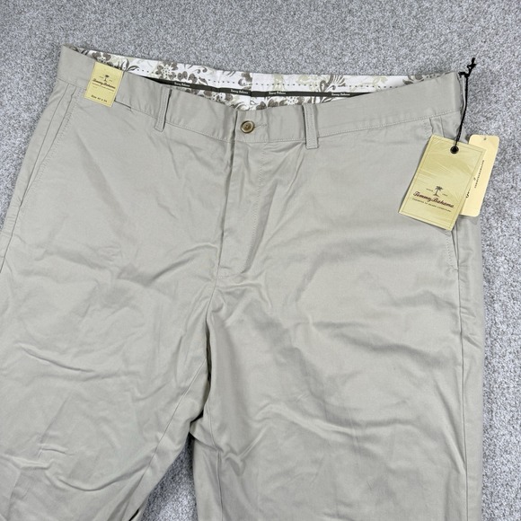 Tommy Bahama Other - NEW‎ Tommy Bahama Pants Men's 40X34 Beige Cotton Tencel Slacks Curtis Vacation